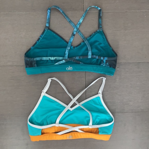 Adorable Alo Yoga Strappy Back Sports Bras (2) - Picture 2 of 2